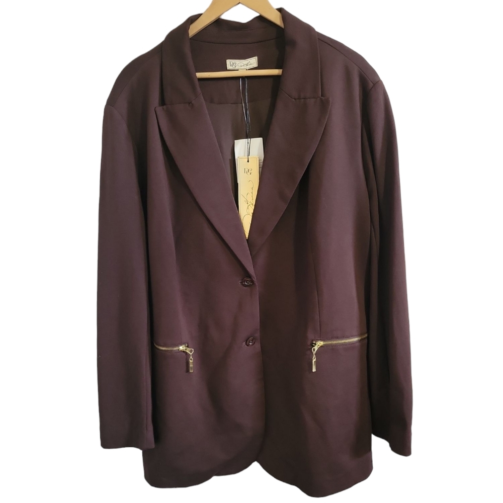 DG2 by Diane Gilman Brown Blazer